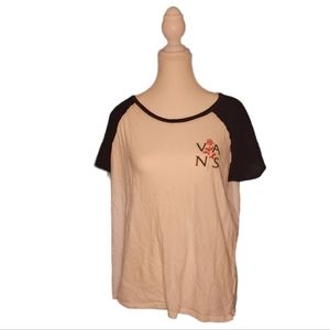 VANS woman's short sleeve baseball tee